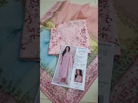 Qalamkar Sahil - Luxury Lawn Embroidered 3 Piece Unstitched - Haniya