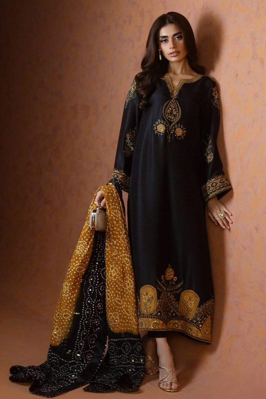 Poshkari Luxury Lava Silk Collection Unstitched With Cuhnri Duppatta