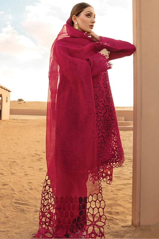 Rang Rasiya - Luxury Lawn Embroidered Unstitched 3 Piece - Rameen