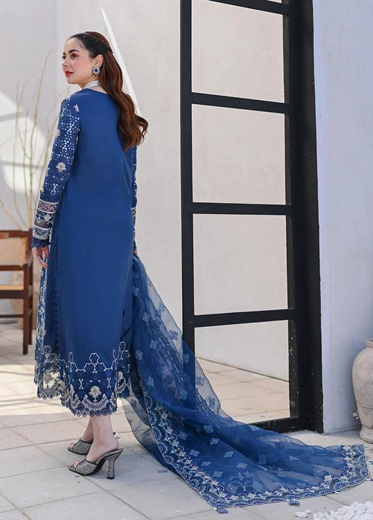 Sahil by Qalamkar Embroidered Lawn Suits Unstitched 3 Piece QLM-06 Kiral - Eid Collection