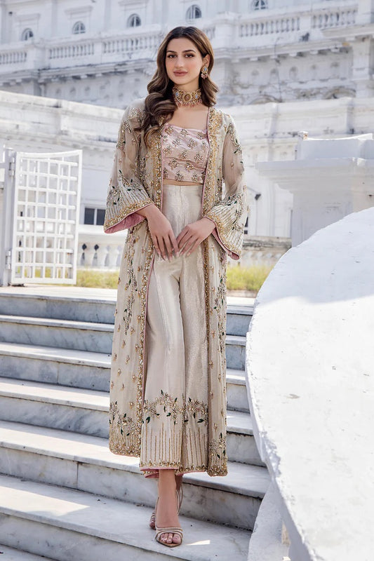 Shazia Kiyani Luxury Organza Embroidered 3 Piece Unstitched - Shano