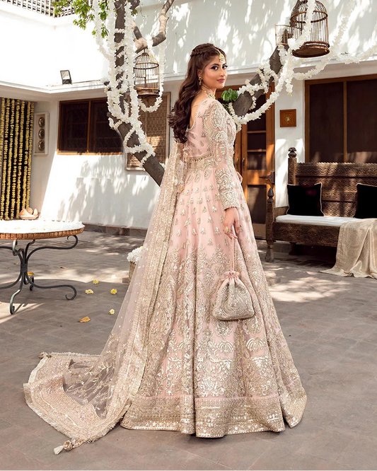 Faiza Saqlain Luxury Net Embroidered 3Pc Unstitched Suit-Naiza
