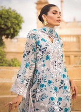 Zainab Chottani Embroidered Swiss Lawn Suits Unstitched 3 Piece ZC23L 4A - Luxury Collection