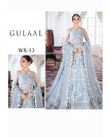 Mehnaaz Embroidered Net 3-Piece Suit WS-13 - Meherma Wedding Formals Collection By Gulal