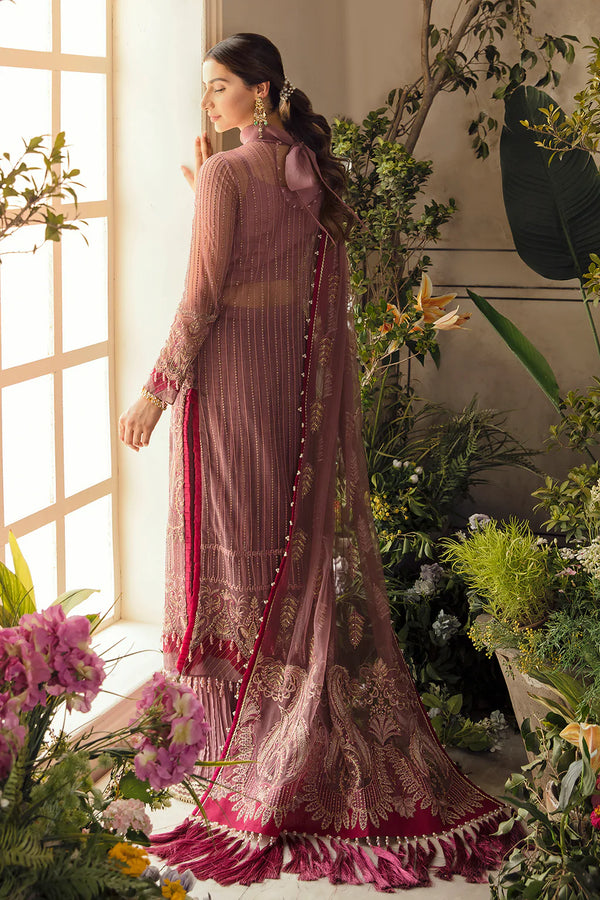 Afrozeh La Fuchsia Wedding Edit'22 Unstitched 3pc Suit D-07